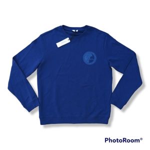 VERSACE COLLECTION Jumper Logo Sweatshirt for Men in Navy - Sizes XL